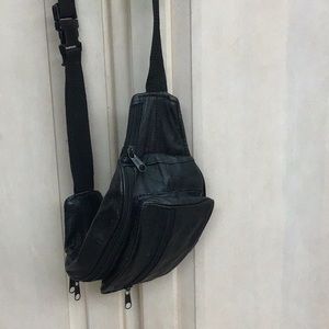 Genuine leather belt bag